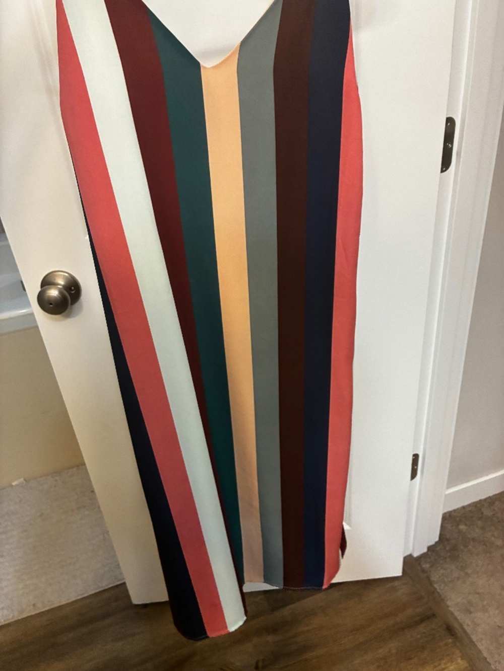 Striped sleeveless dress